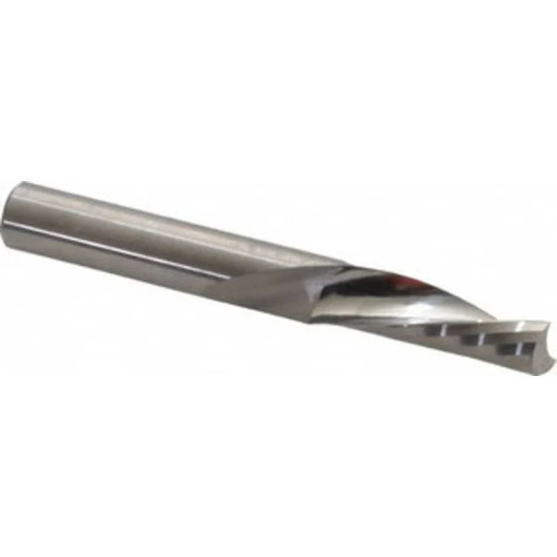 LMT Onsrud LP 3/8 Diam RH Solid Carbide 1-Flute Single Edge Downcut Spiral Router Bit Uncoated, 1-1/8 LOC, 3/8 Shank ...